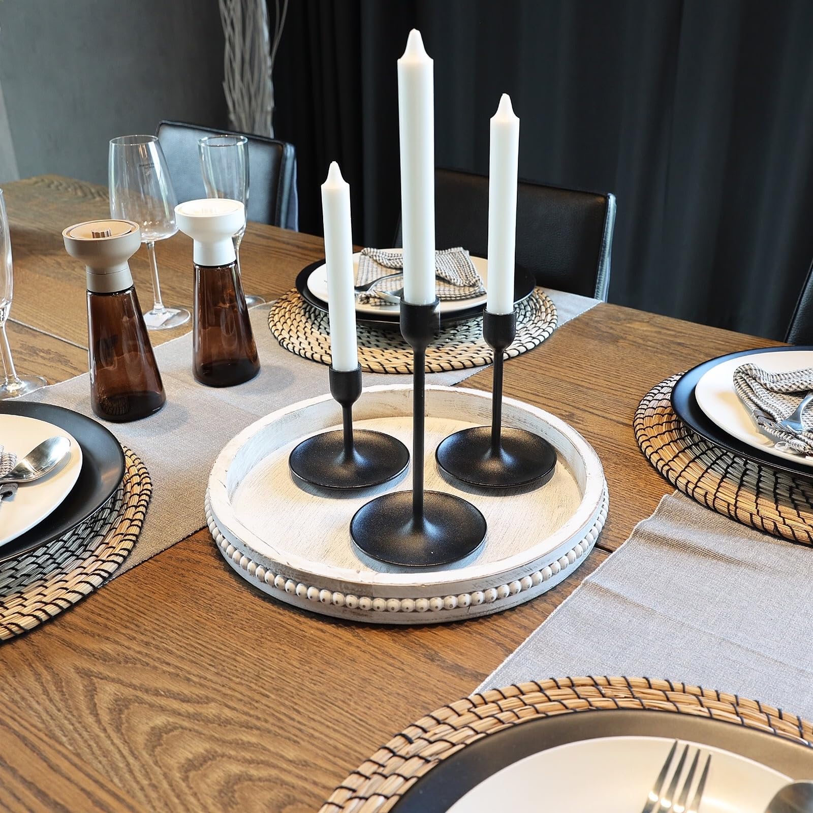 Hrastany rustic whitewashed tray brings farmhouse charm to living spaces