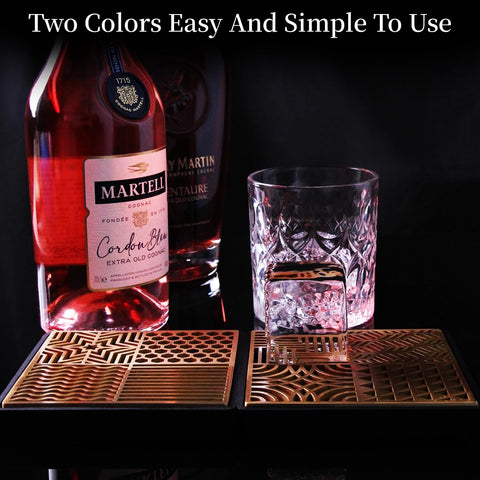 HRCOYES ice imprinter shows precise patterns on clear ice for stylish serving.