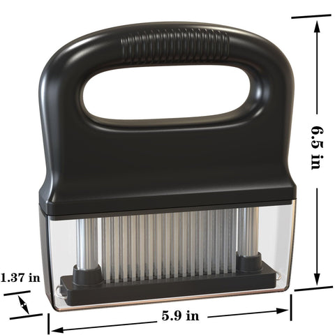 HRZLITAY 48-needle blades deliver quick, even tenderness.