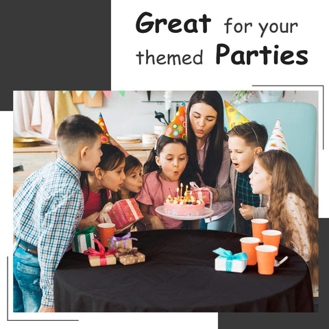 HSGUS black rectangle tablecloth close-up shows waterproof and spill-resistant surface