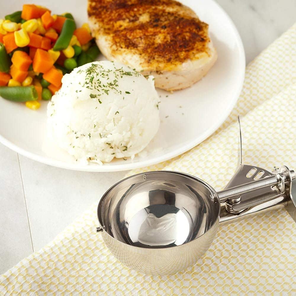 HSHQING cookie dough scoop helps consistent cookie portions