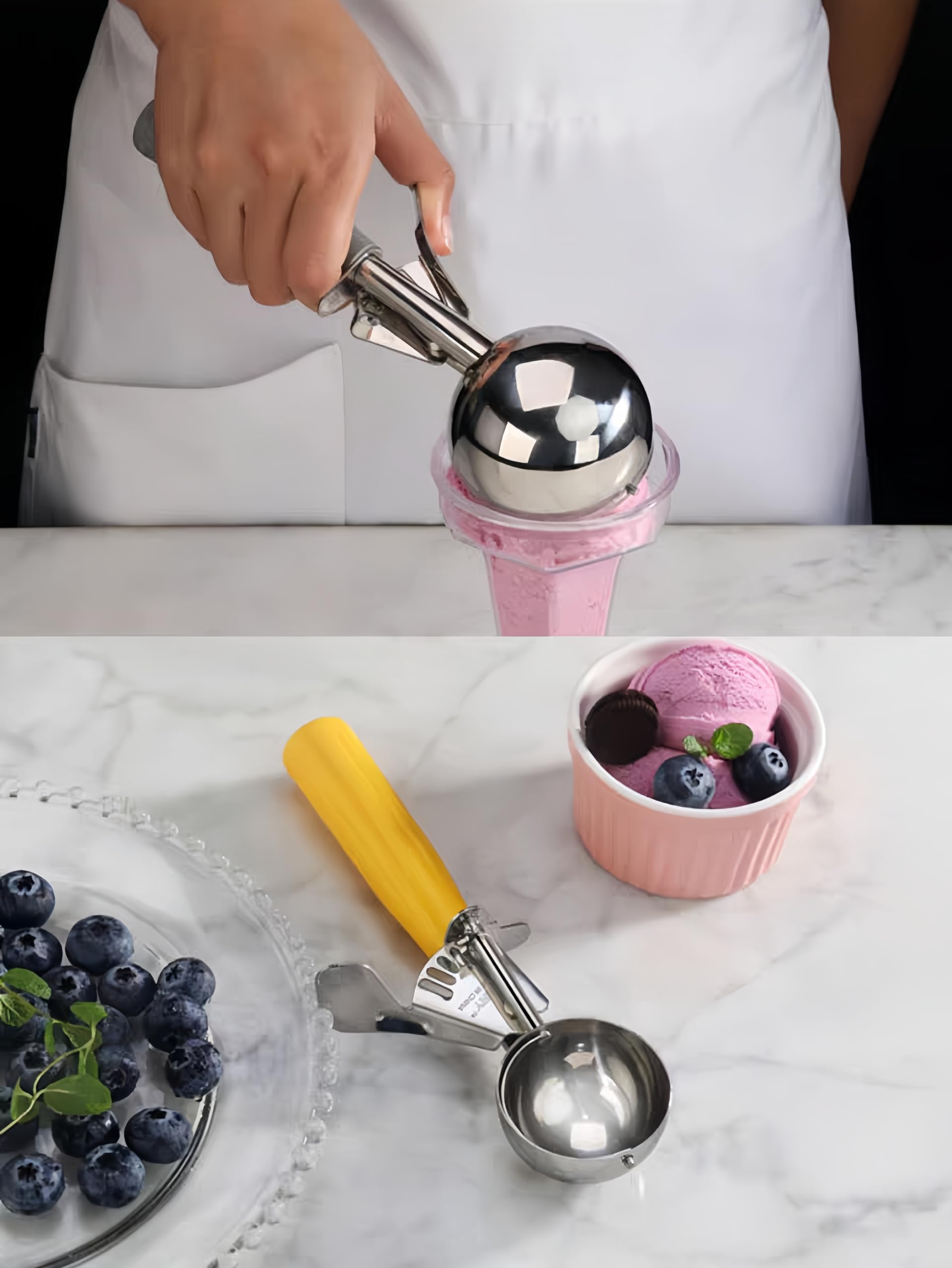 HSHQING half cup scoop for baking portions and measuring