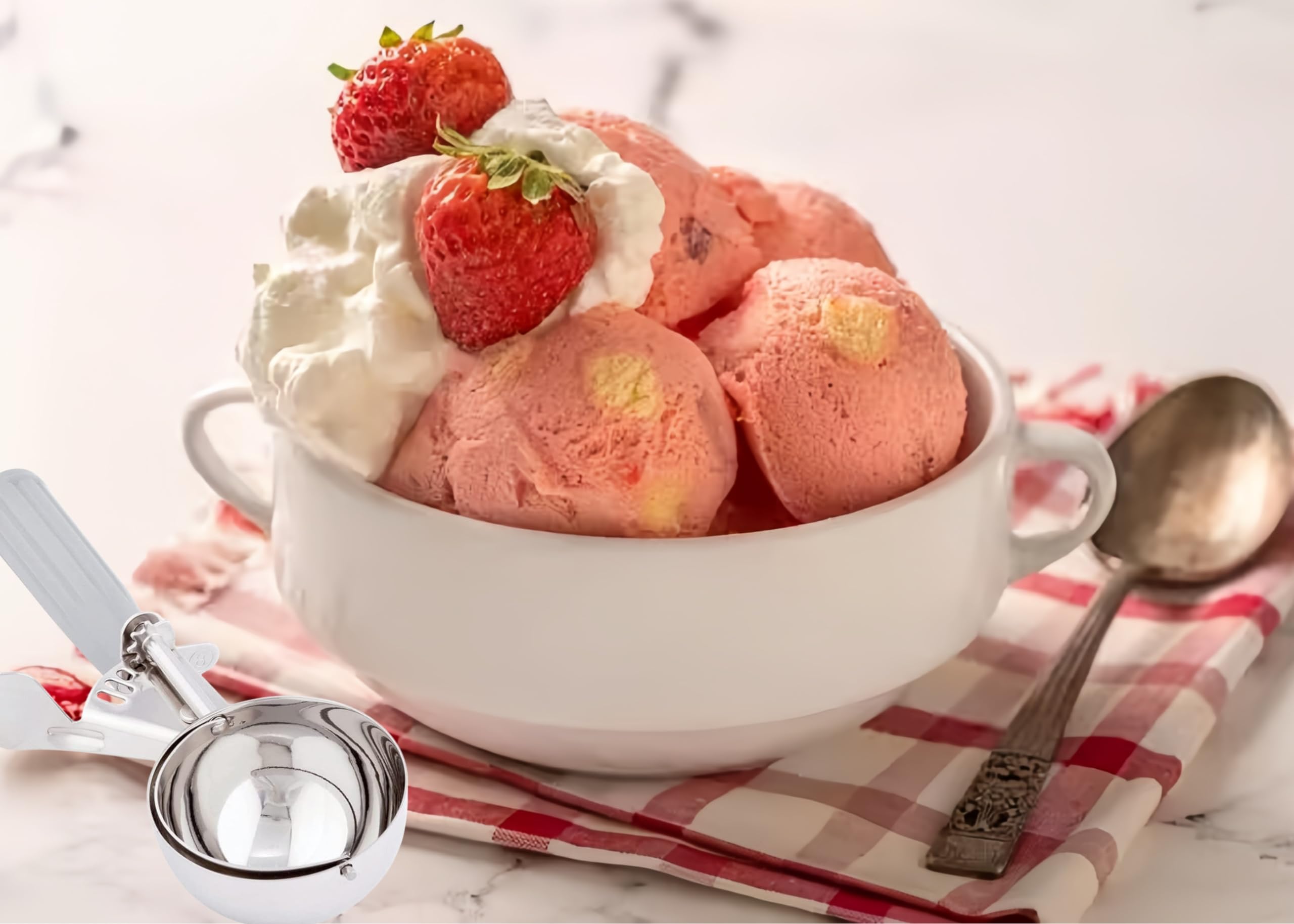 HSHQING stainless steel ice cream disher for durable, repeated use