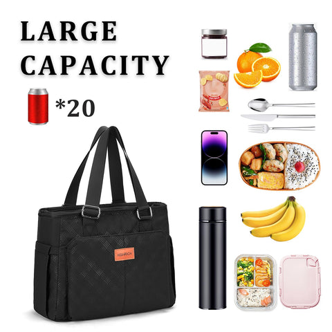 HSHRICH 14L capacity fits bento boxes and drinks.