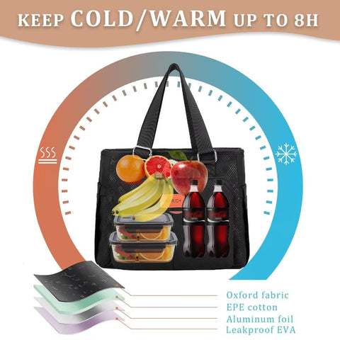 Durable Oxford fabric protects contents during daily use.
