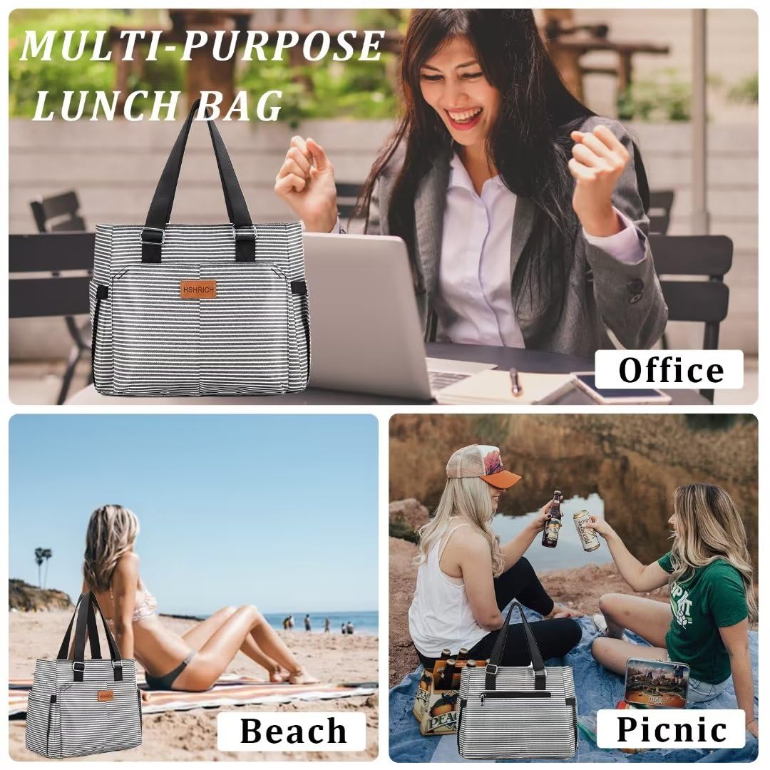 HSHRICH lunch bag in use-case scenario for work or picnics
