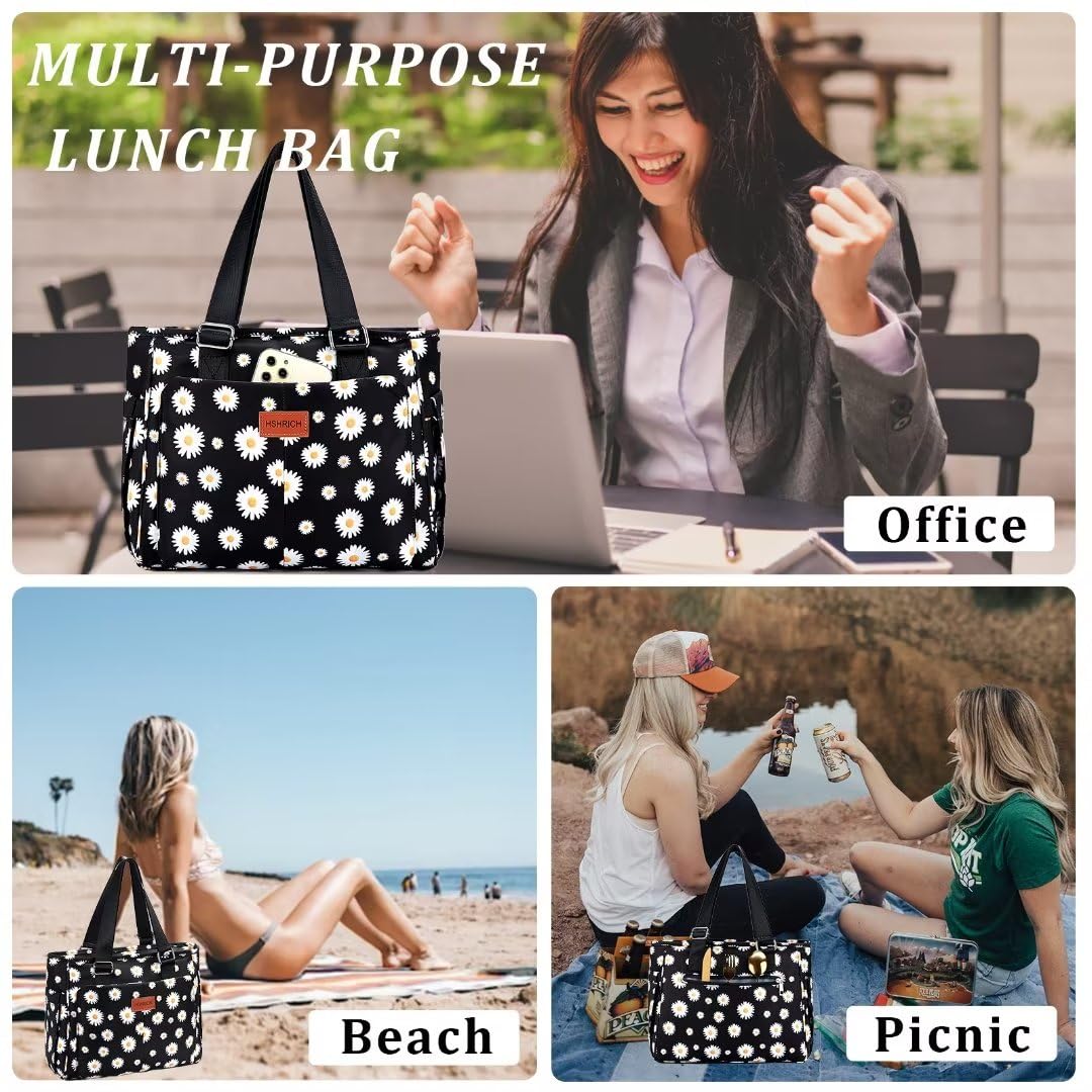 HSHRICH 14L tote for work, picnics, and trips with reliable insulation.