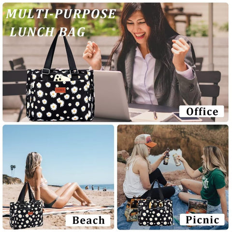 HSHRICH 14L tote for work, picnics, and trips with reliable insulation.