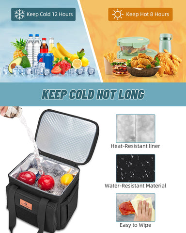 HSHRISH lunchbox durable 900D fabric built for rugged daily use.