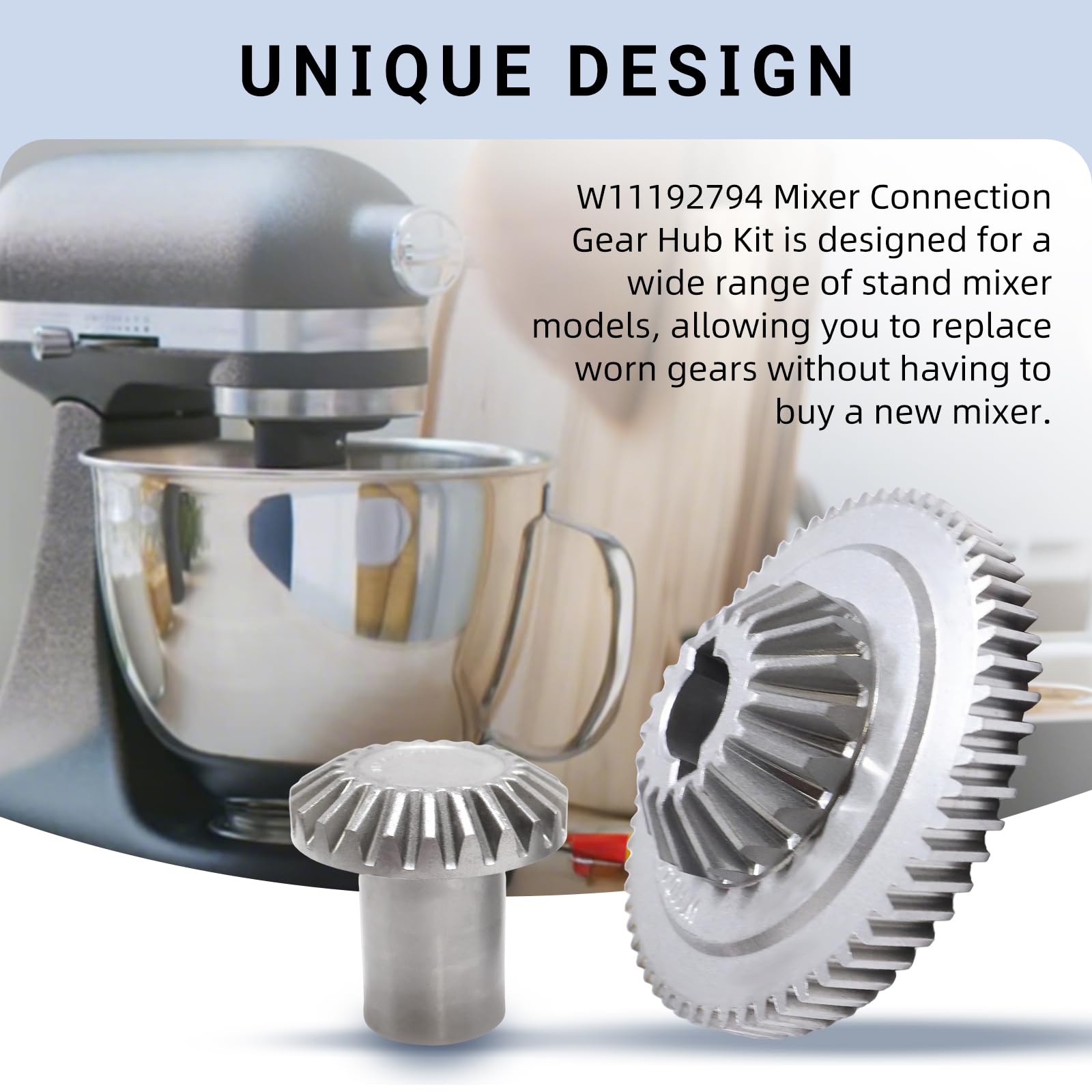 HSJAWA W11192794 included parts photo, features 9705130 and 9709627 for quick replacement.