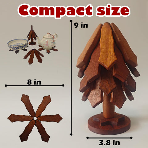 Hsmanchry foldable snowflake trivets unfold to distribute heat evenly