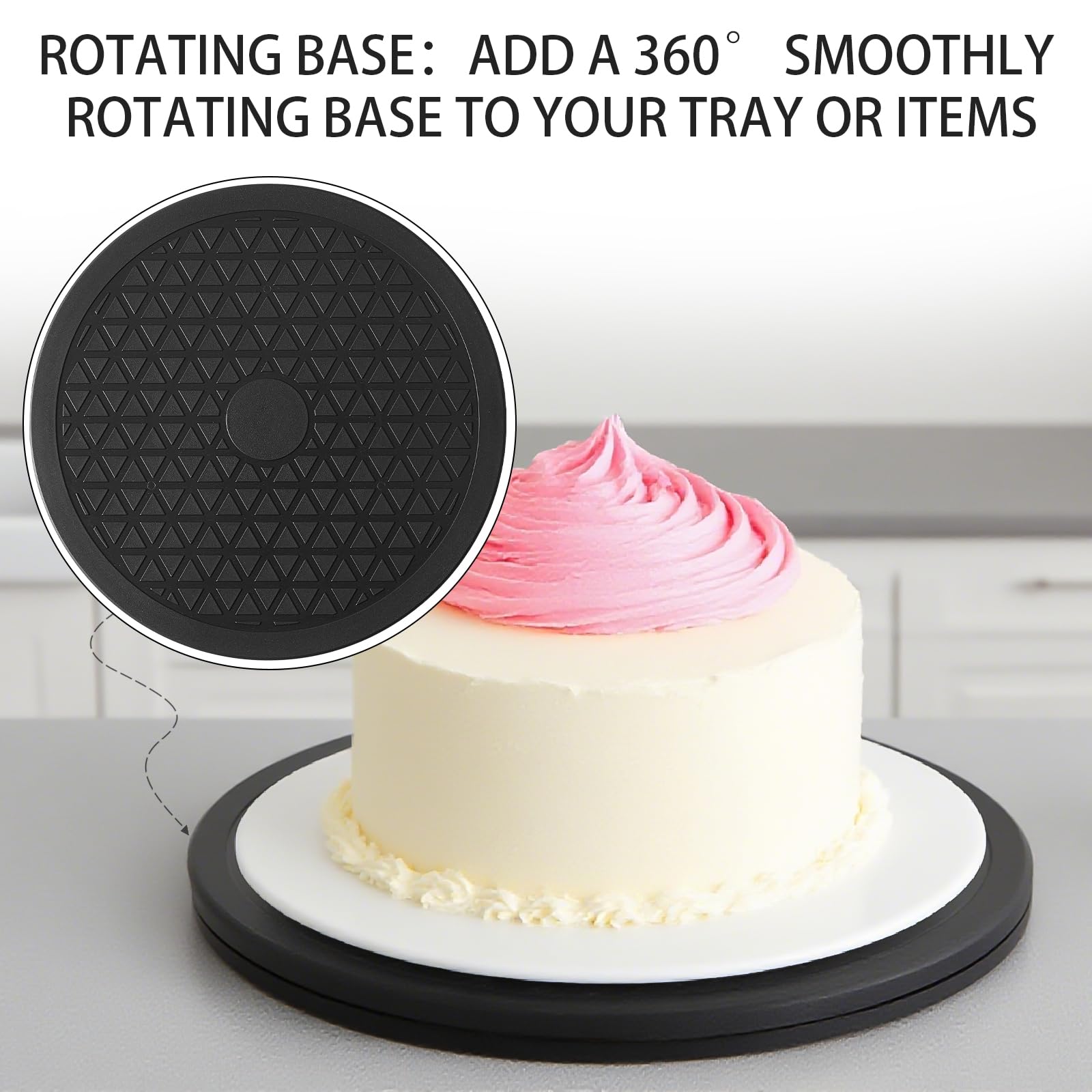 HSTECH 360-degree rotation demo for monitors, plants, and crafts