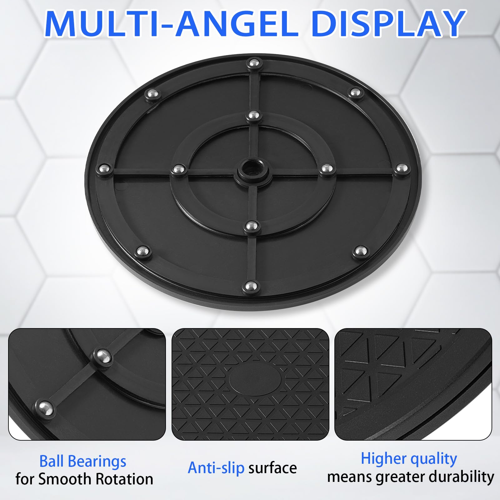 HSTECH swivel assembly close-up highlights durable build for longevity