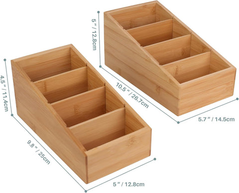 HTB bamboo construction highlights natural, durable material for pantry use