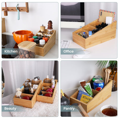 HTB organizer with four removable dividers for customized separation of items