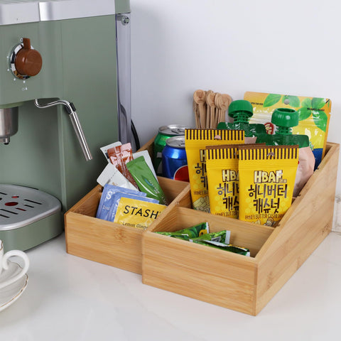 HTB organizer showing sloped design to improve visibility and reach