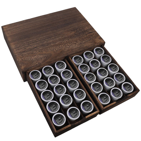 HTB K Cup Holder rustic wood finish adds style.