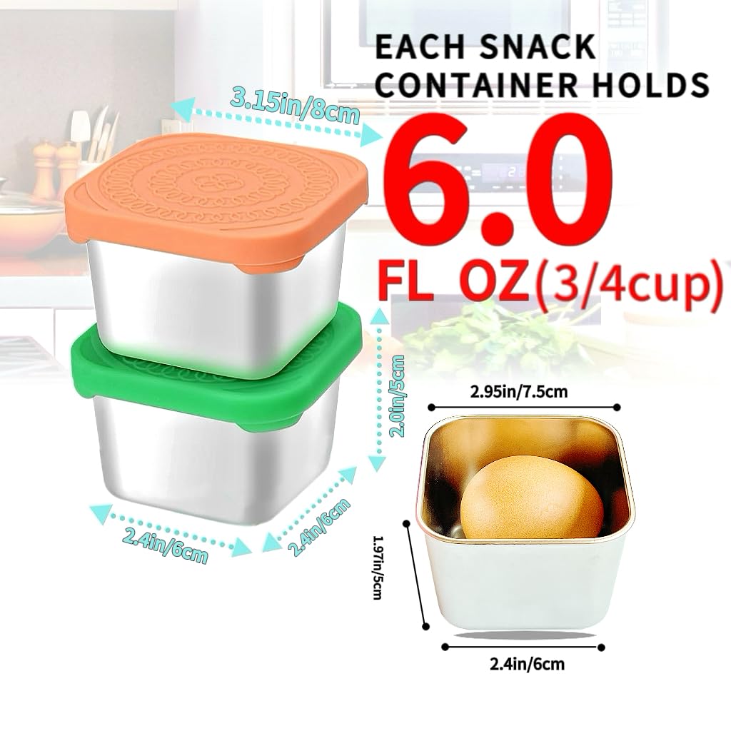 HTEVW easy-open silicone lids provide mess-free lunch prep for kids.