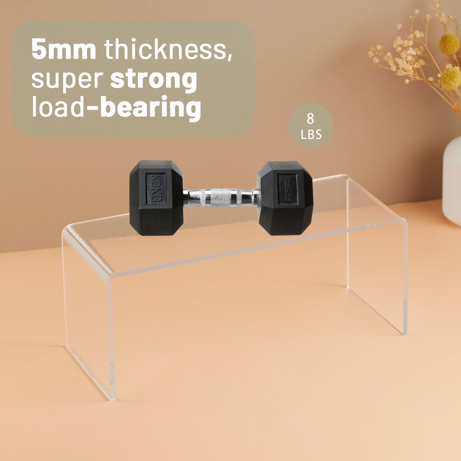 HTRYBNES crystal-clear finish adds elegance while organizing kitchen essentials.