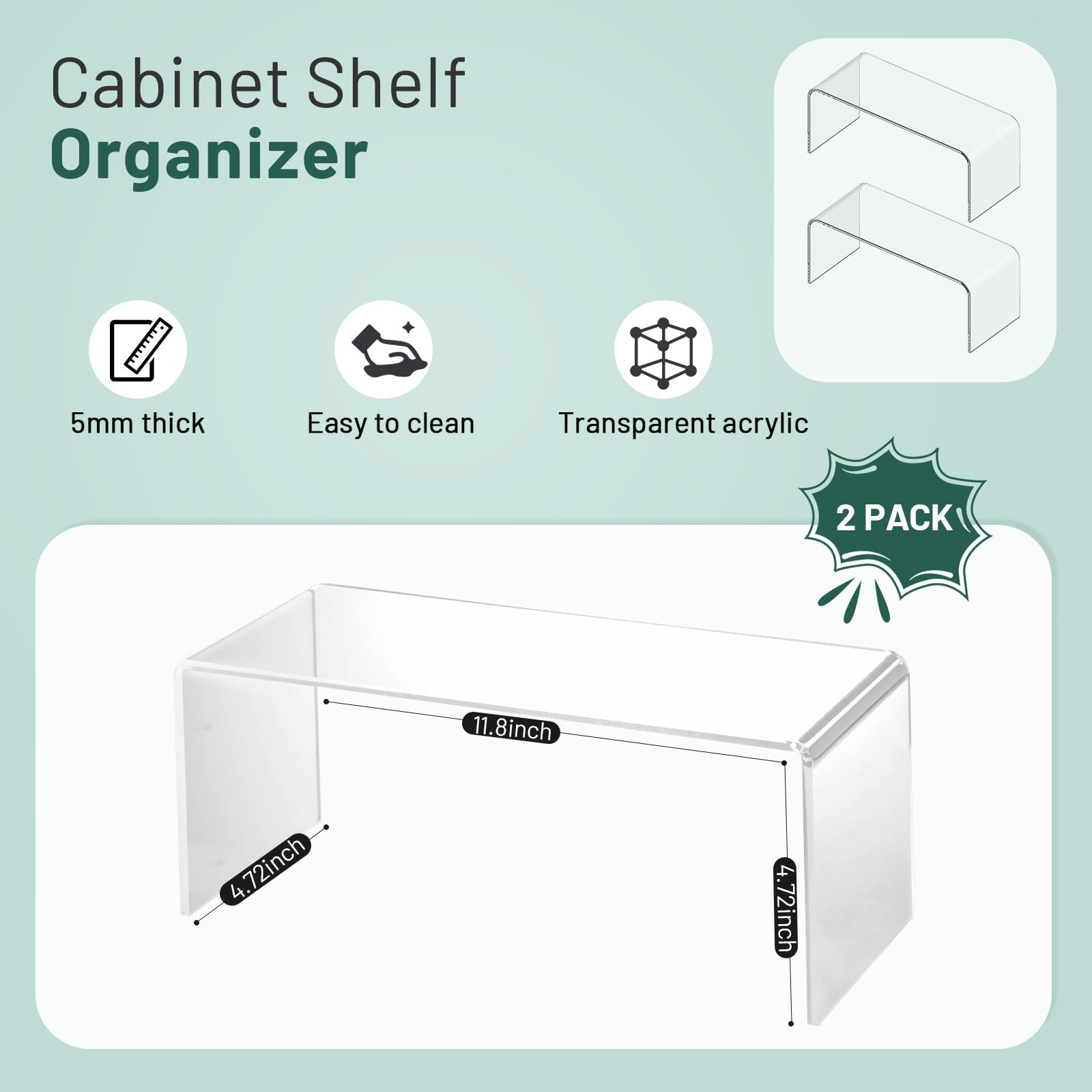 HTRYBNES non-slip feet stabilize shelves and protect surfaces.