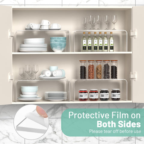 HTRYBNES protective film makes the shelves ready to use straight away.