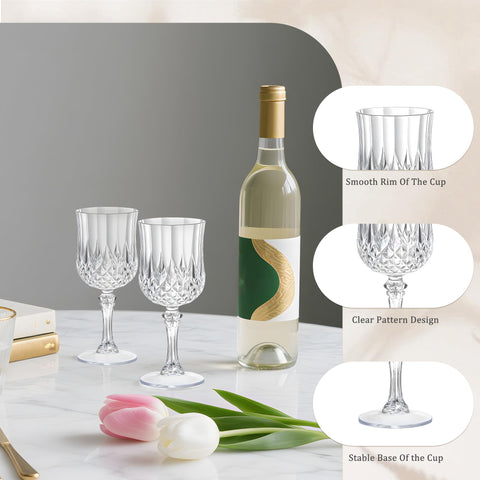 HTTBEIZI multi-color plastic wine glasses suit versatile occasions.