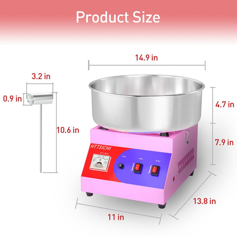 HTTSICHI machine can produce six sticks per minute for quick party prep