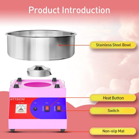 HTTSICHI sugar scoop included for precise candy handling during setup