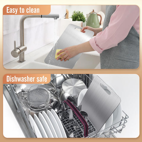 Huachancn titanium cutting board dishwasher-safe for easy cleaning