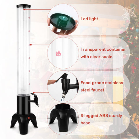 HUAFUNWIN tabletop centerpiece that doubles as a standalone bar piece