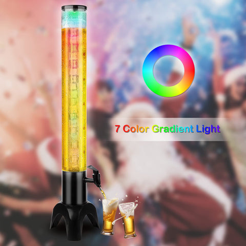 HUAFUNWIN versatile beverage tower suitable for beer, wine, or cocktails
