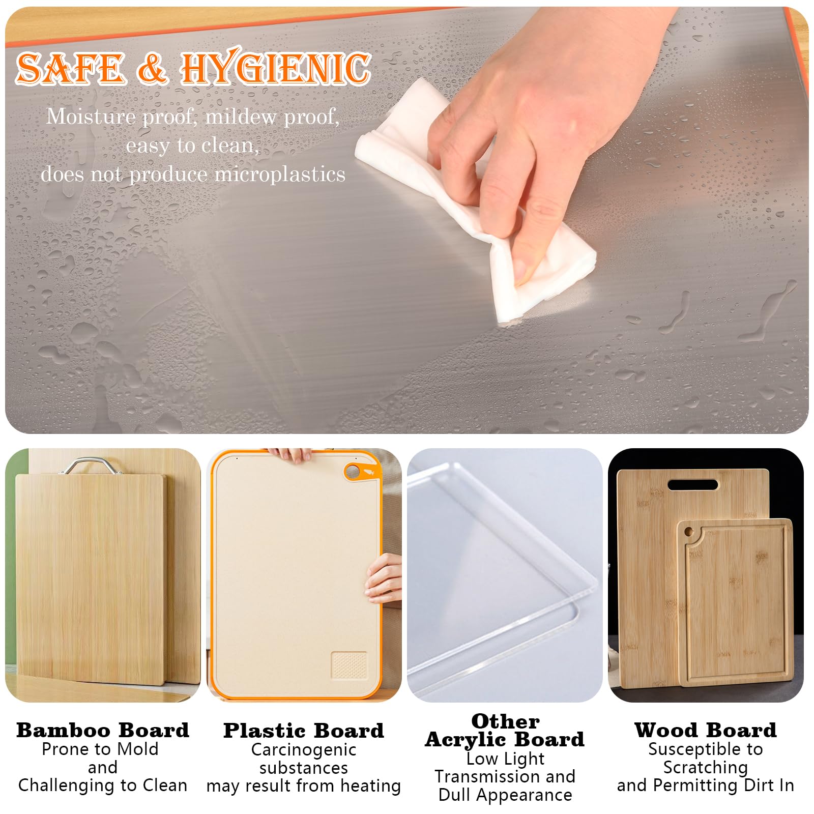 HUAKENER surface is dishwasher safe for quick hygiene after use