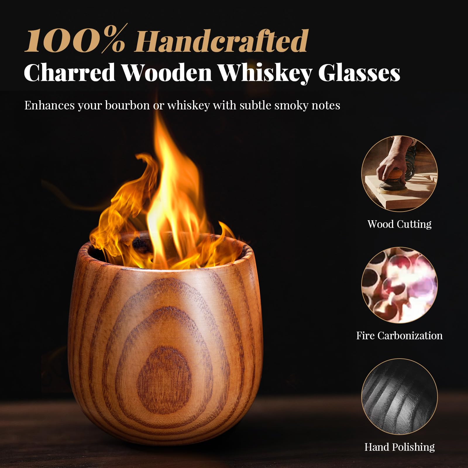 Huanuith whiskey stones keep drinks cold without dilution