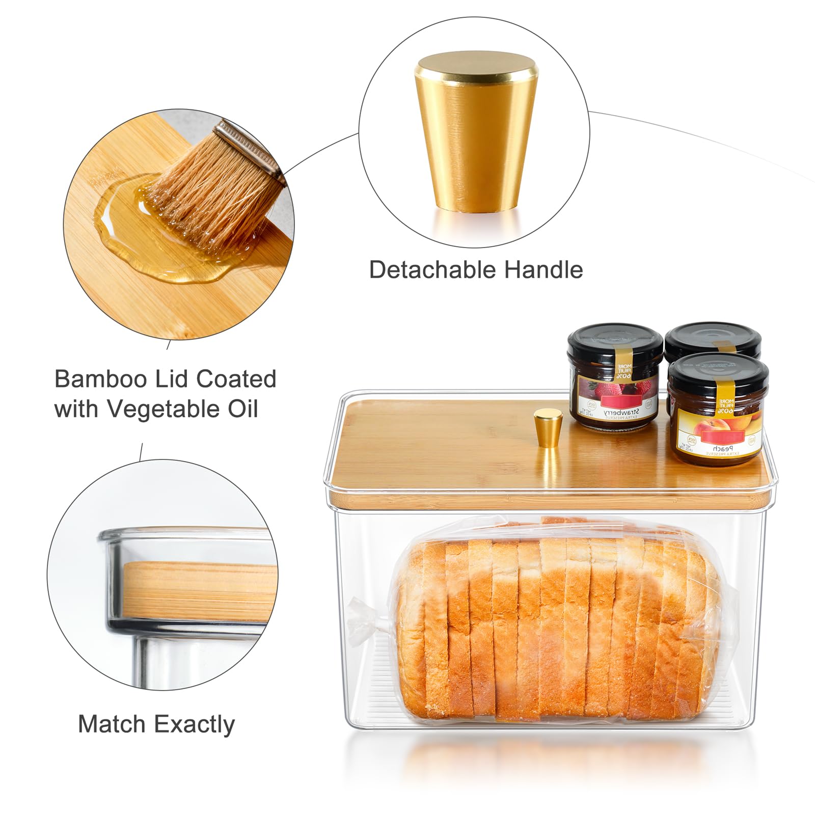 Hudgan Breadbox modern kitchen decor with clear design