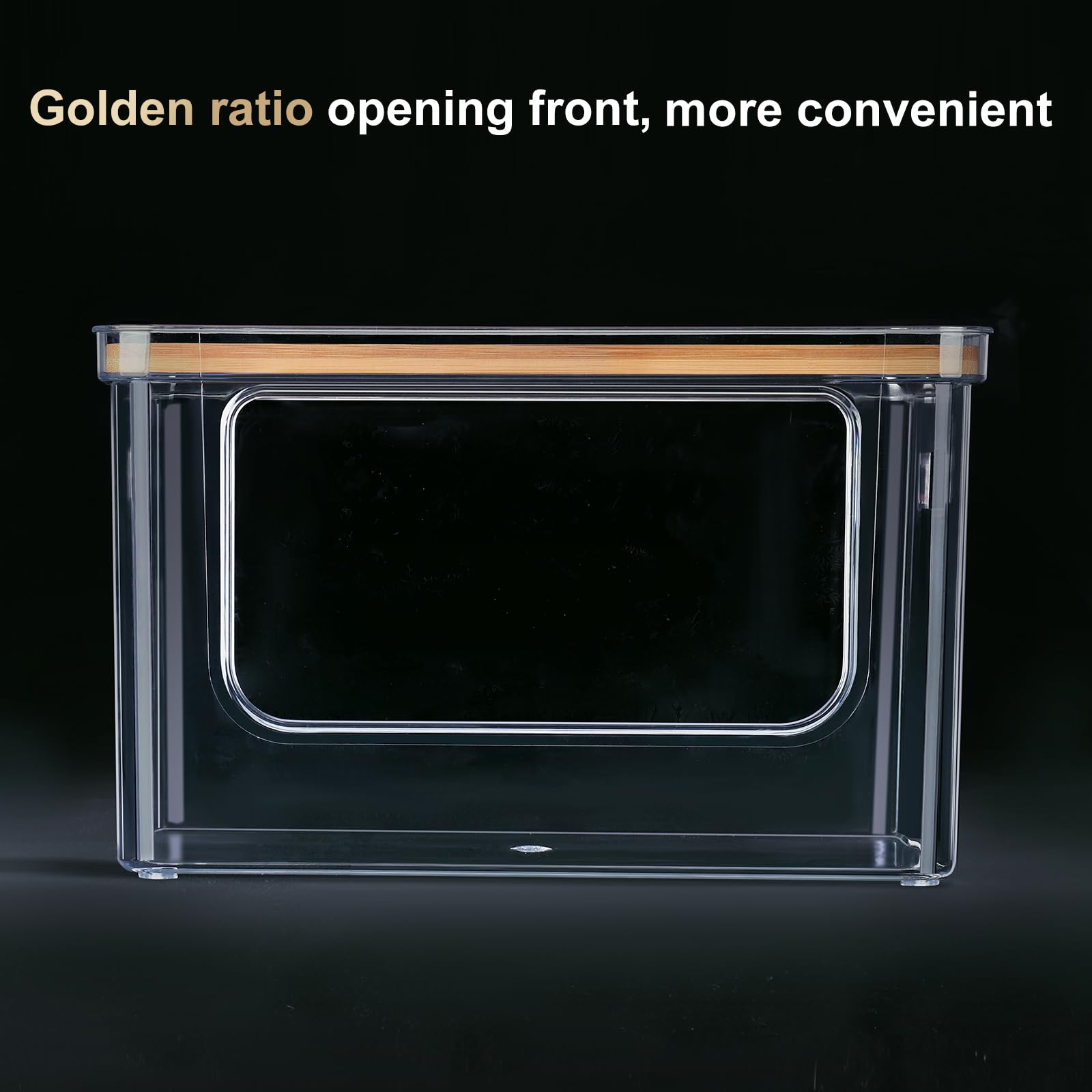 Hudgan trash bag dispenser with bamboo top maximizes vertical storage.