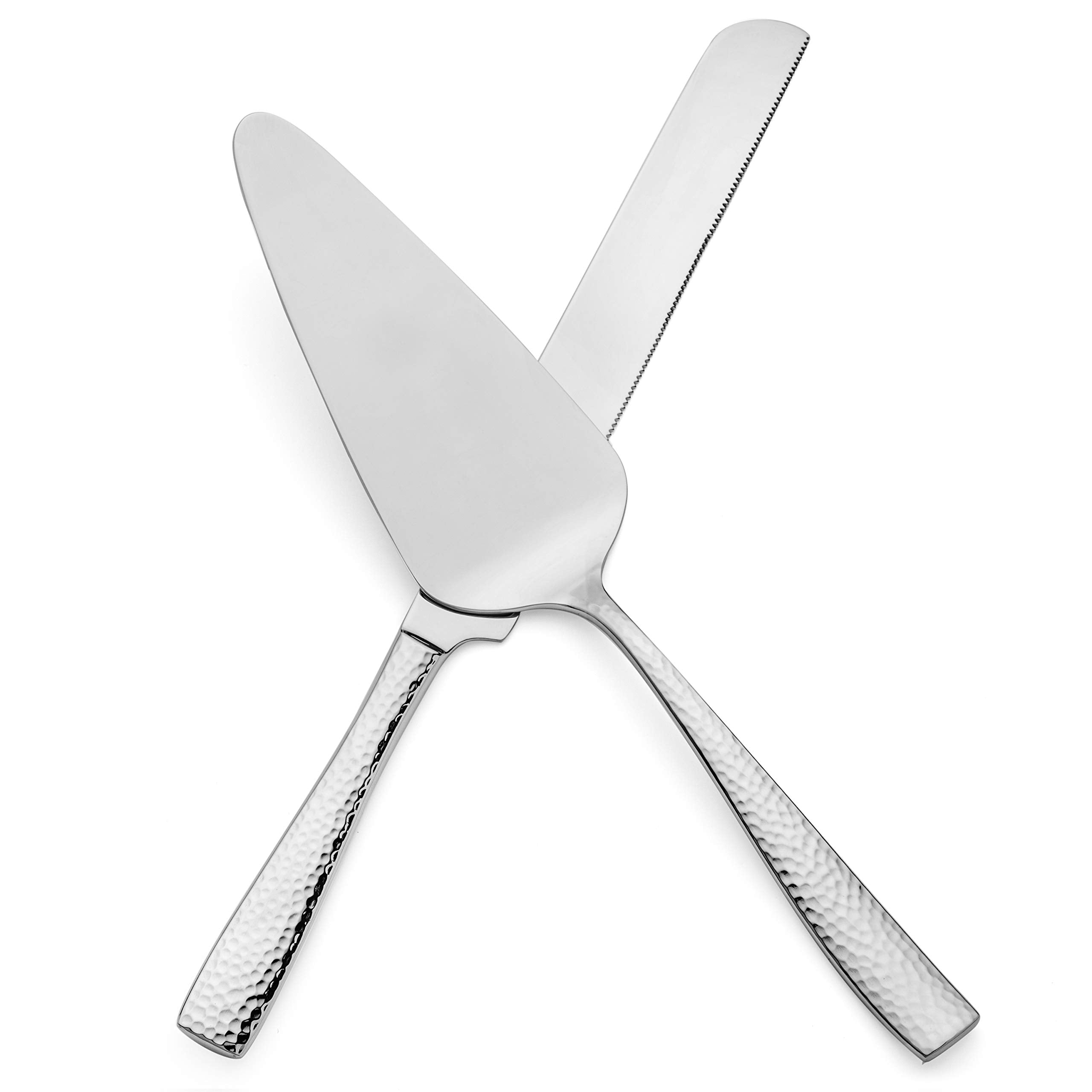Hudson Essentials knife in use on cake for clean, even slices.