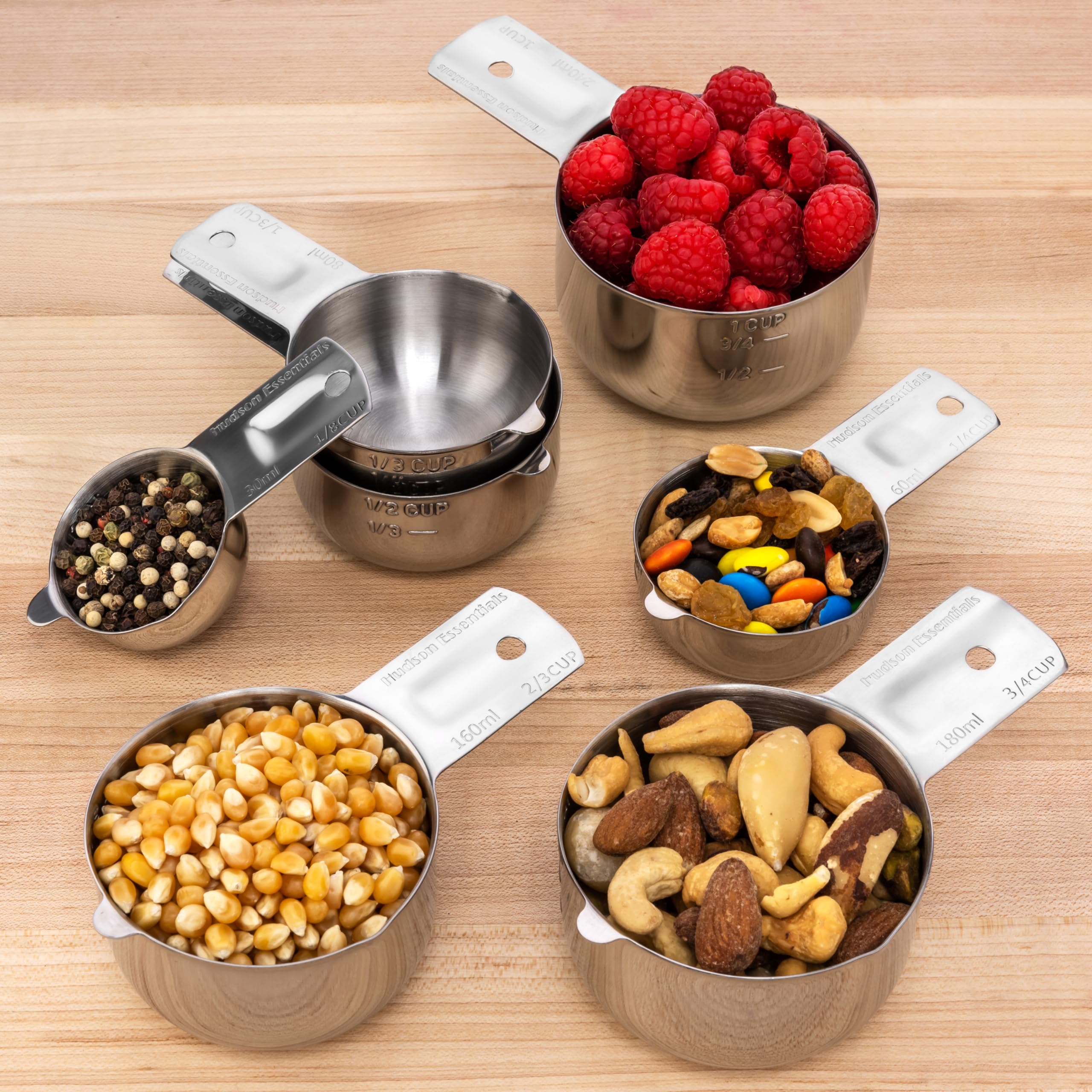 Hudson Essentials two-thirds cup featuring etched measurements for quick accuracy