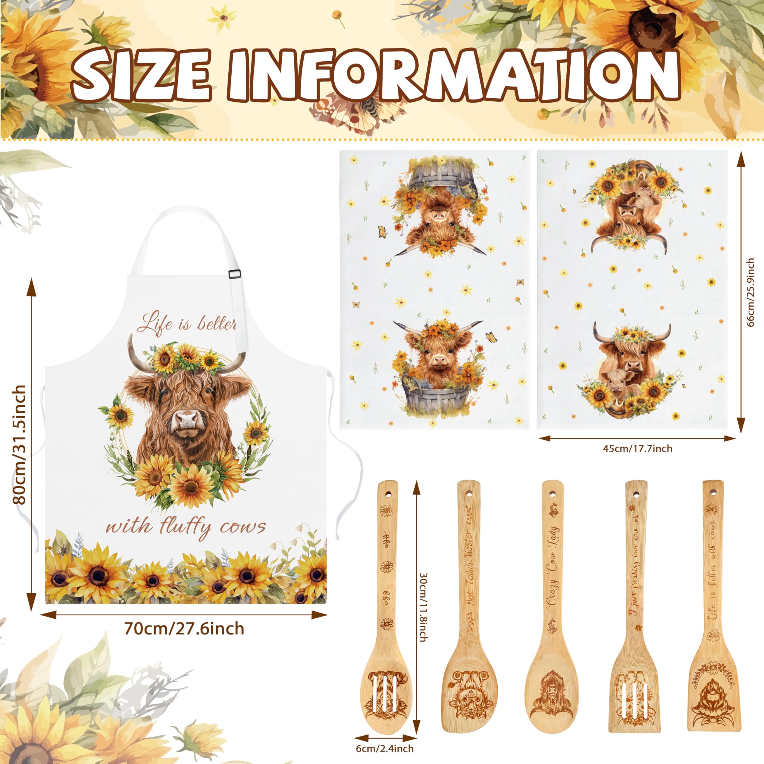 HUFAND bamboo cooking spoons set designed for durable stirring.