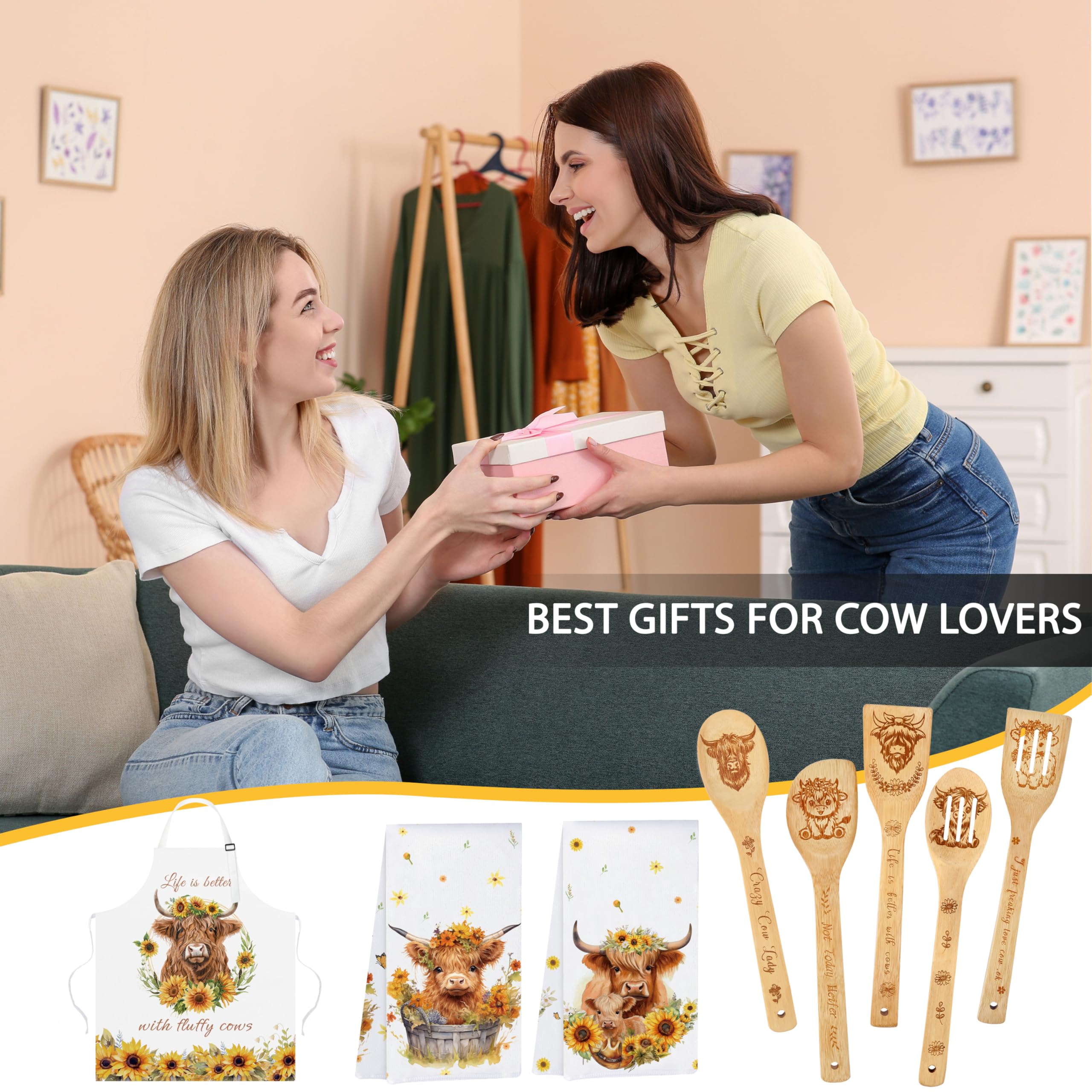 HUFAND cow-themed gift set suited for Christmas and holidays.