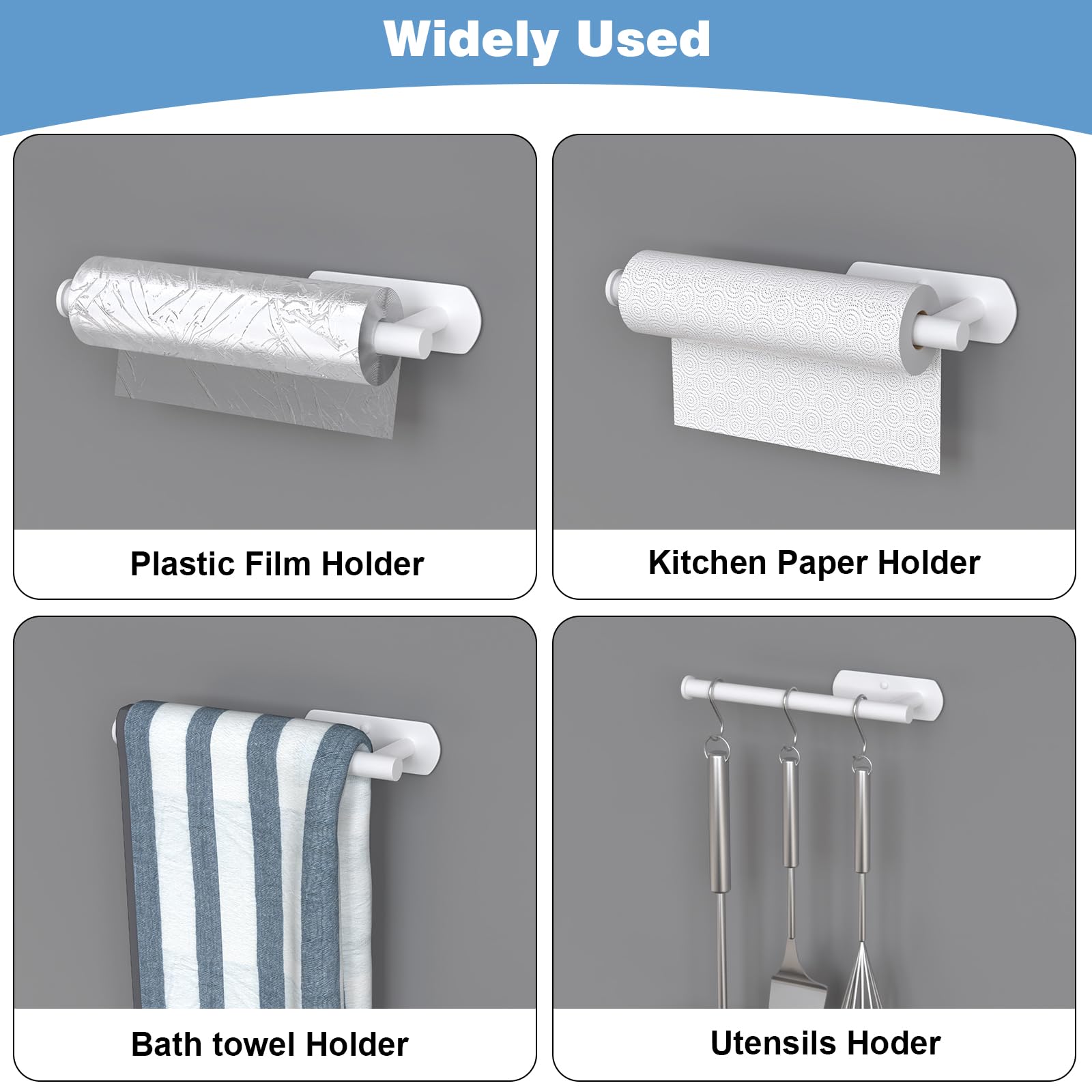HUFEEOH self-adhesive installation on smooth surface for quick setup