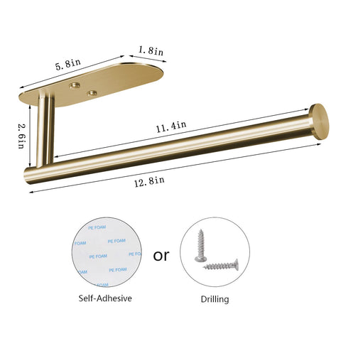 HUFEEOH stainless steel towel bar provides durable, rust-resistant use in kitchen or bath.