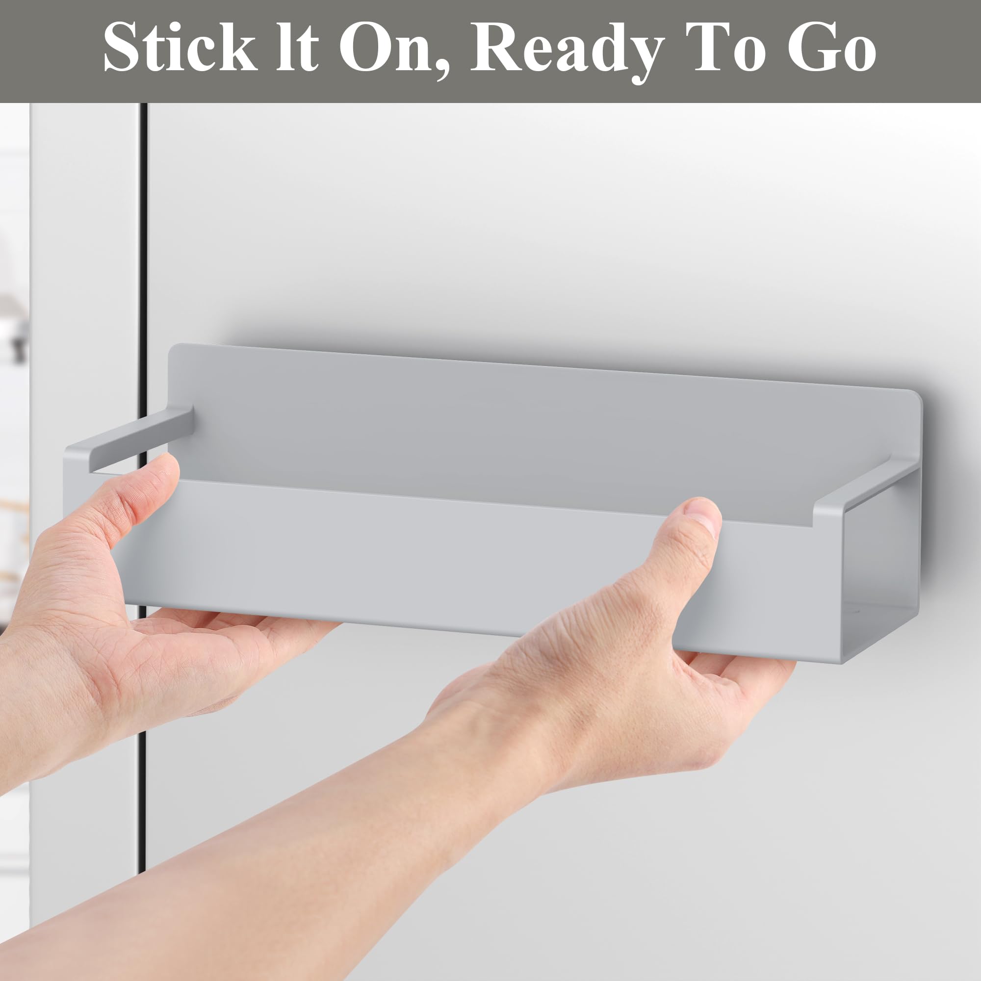 HuggieGems adjustable magnetic rack fits most spice bottles for flexible storage.