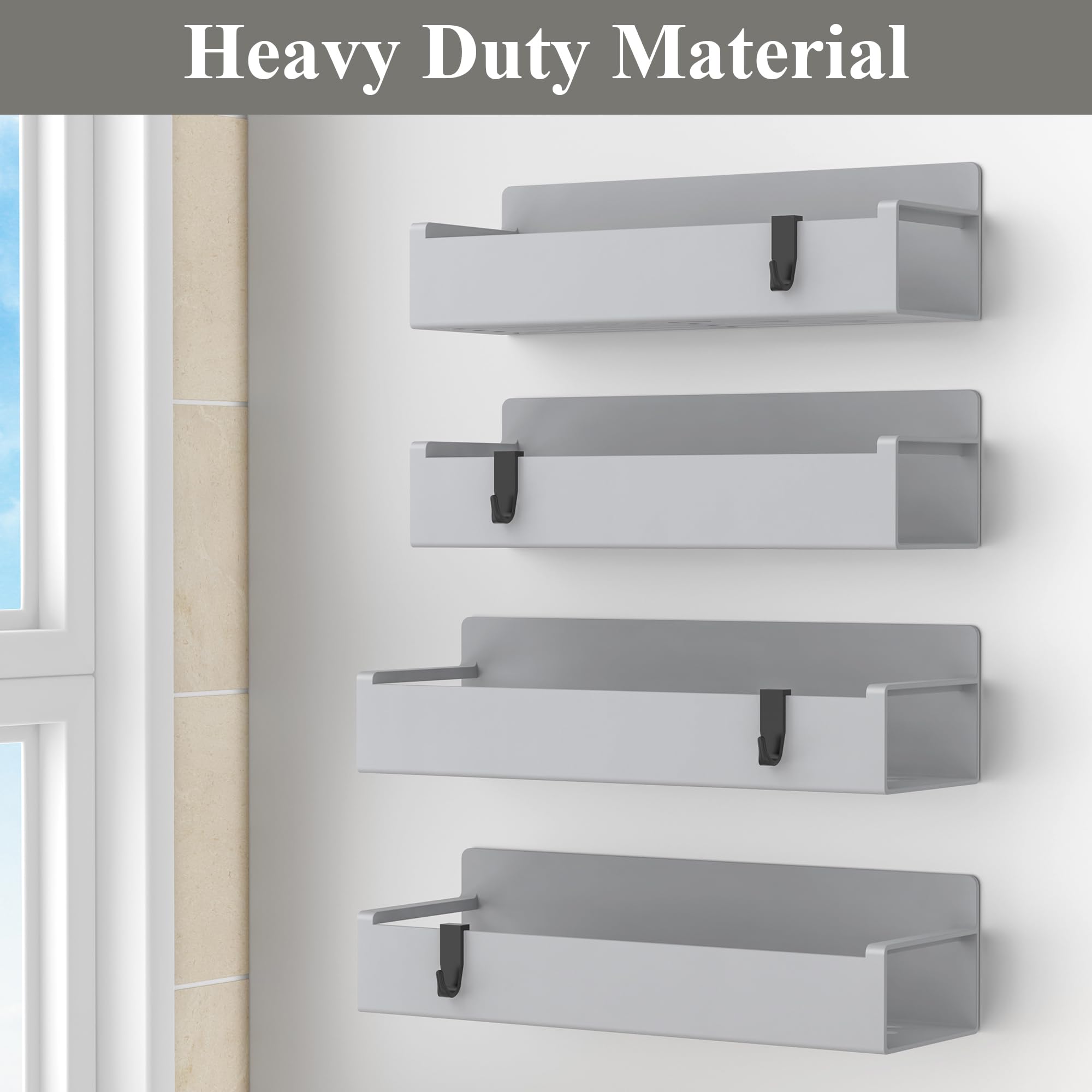 HuggieGems easy access spice rack that moves and repositions as your shelf changes.