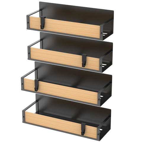 Easy-access spice rack design from HuggieGems for flexible kitchen setup.