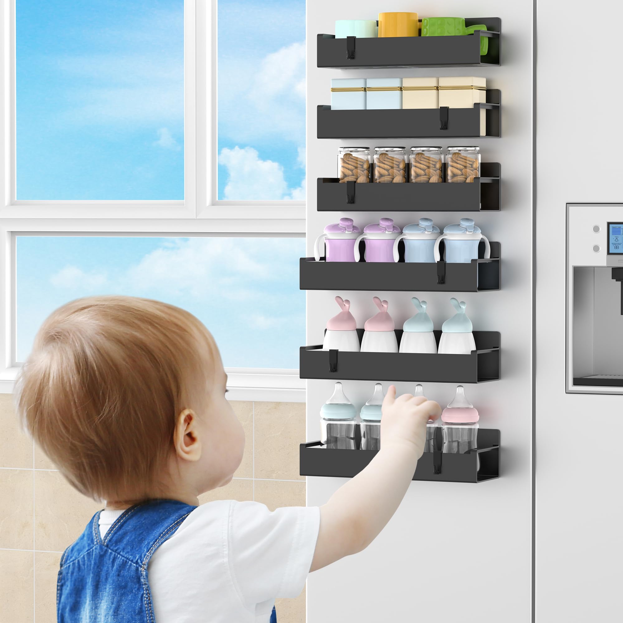 HuggieGems magnetized rack pairs with ovens for organized cooking setups