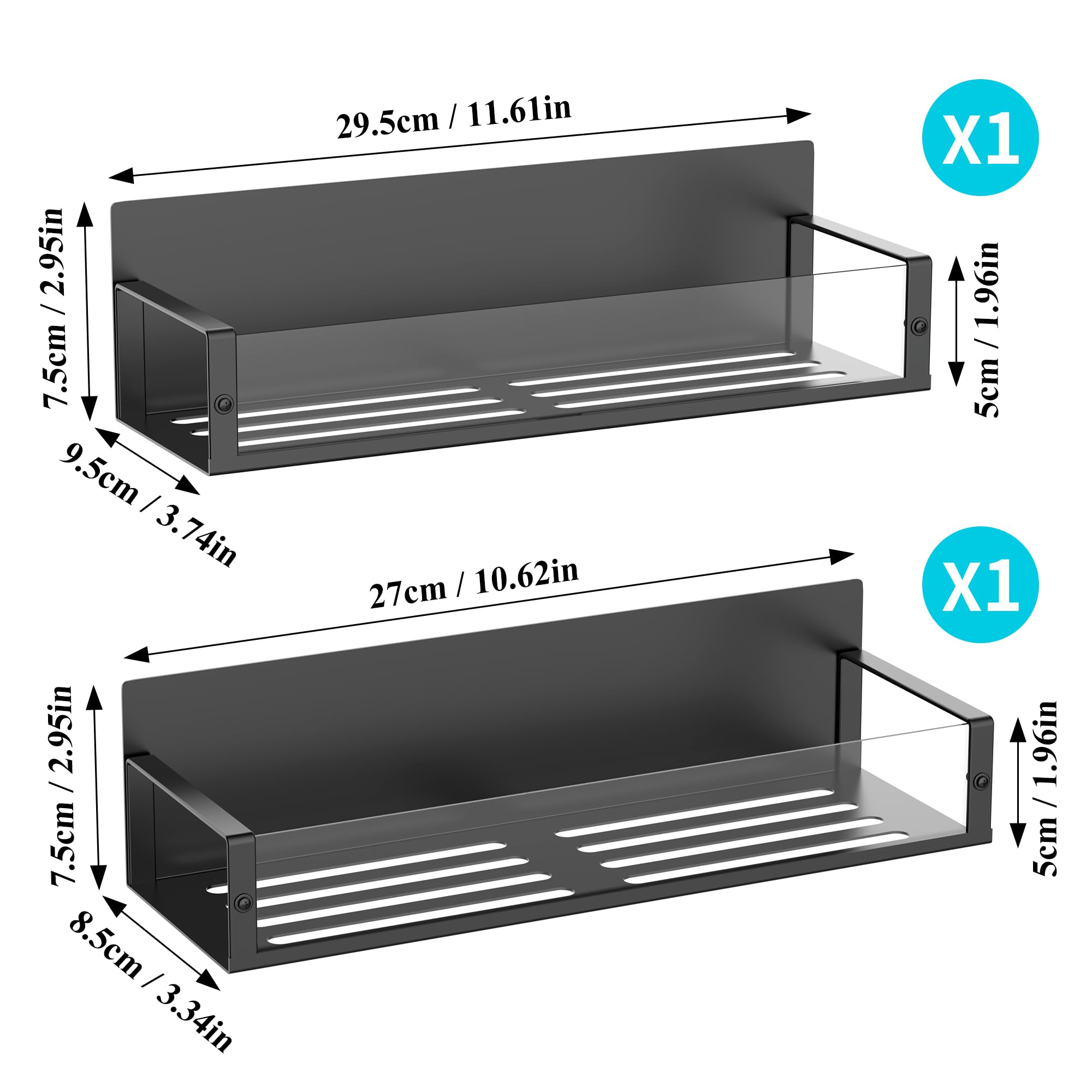 HuggieGems compact, side-mounted spice racks maximize small kitchen storage.