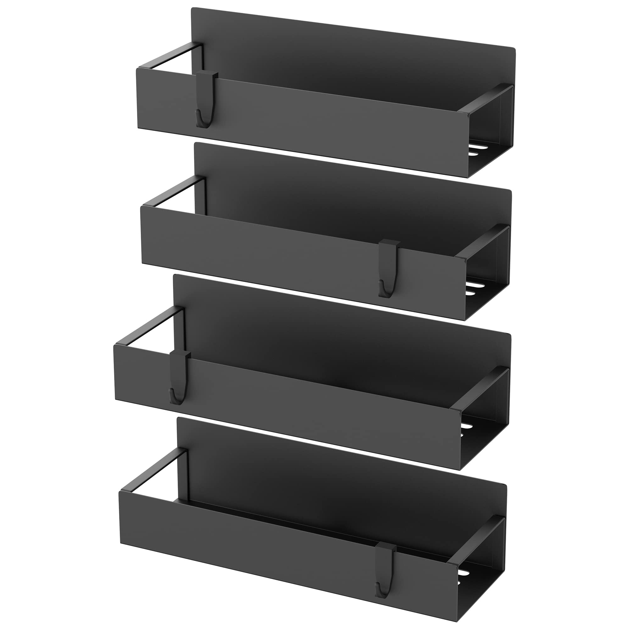 HuggieGems spice rack shown on fridge and oven sides for versatile use.