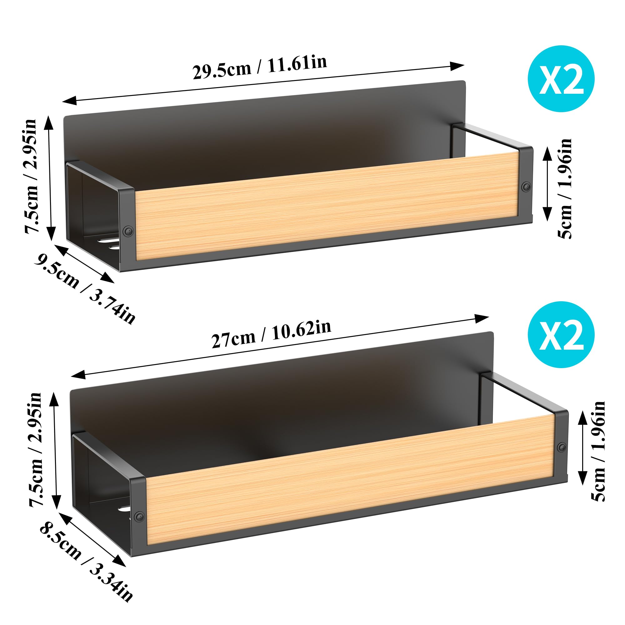 Modern kitchen spice rack system by HuggieGems saves counter space.