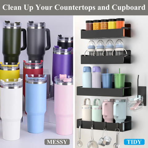 HuggieGems space-saving kitchen solution keeps counters clear and organized.