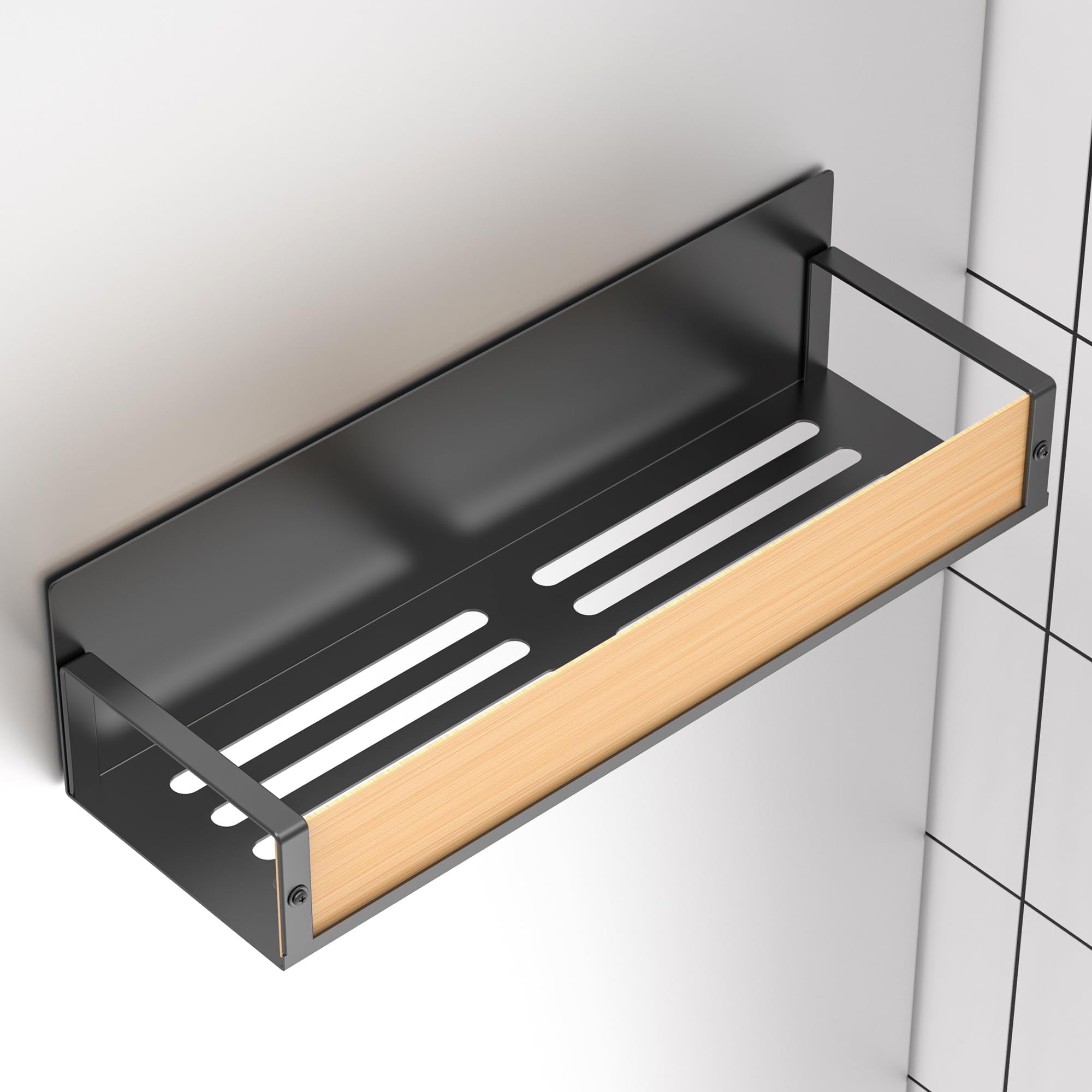 Wood fridge organizer set from HuggieGems for cohesive look and function.